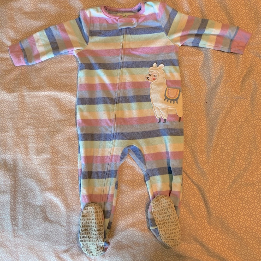 Fleece footie pajamas